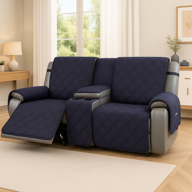2-Seater Recliner Cover with Middle Console