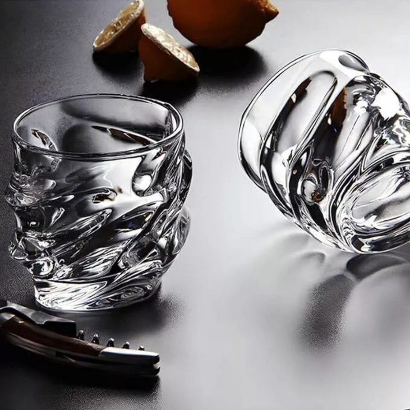 Japanese Tornado Twist Glass