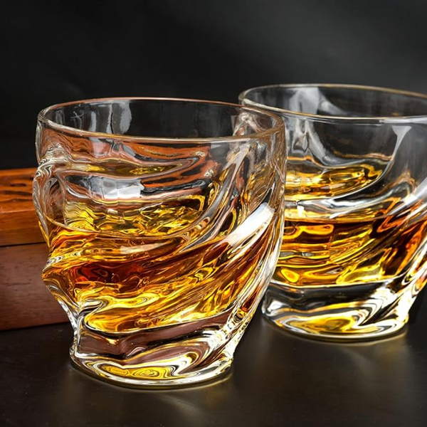 Japanese Tornado Twist Glass