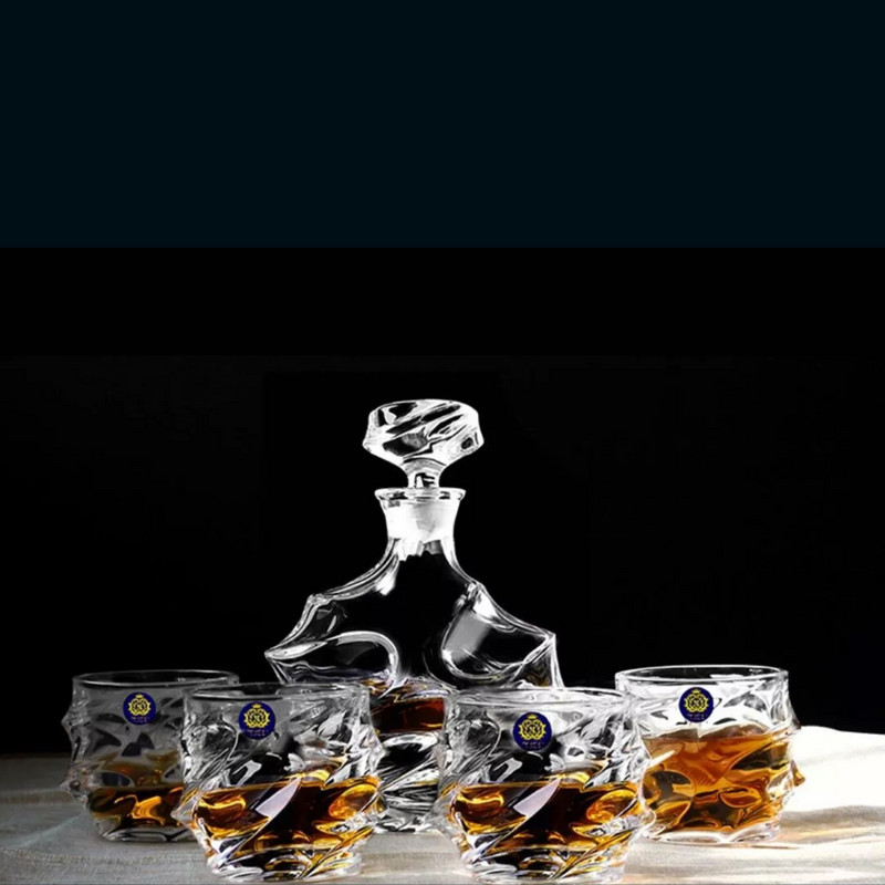 Japanese Tornado Twist Glass