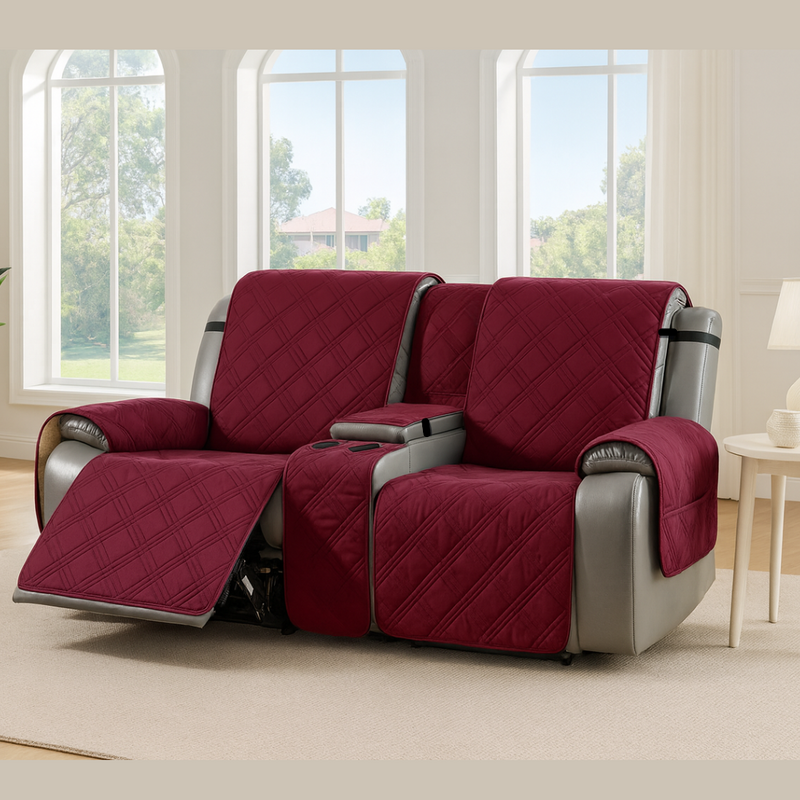 2-Seater Recliner Cover with Middle Console