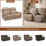 2-Seater Recliner Cover with Middle Console