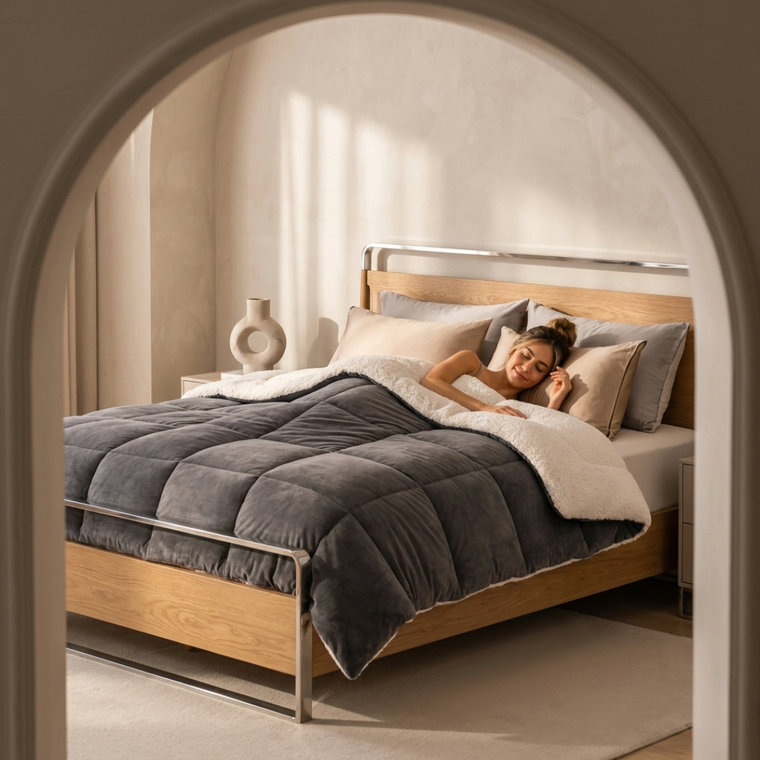 The Aura Cloud Reversible Doona | Ultra-Warm 700GSM