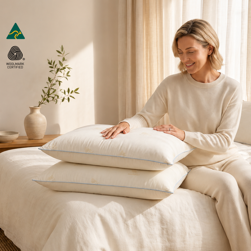 The Aura Wool Cloud Pillow | 100% Australian Wool