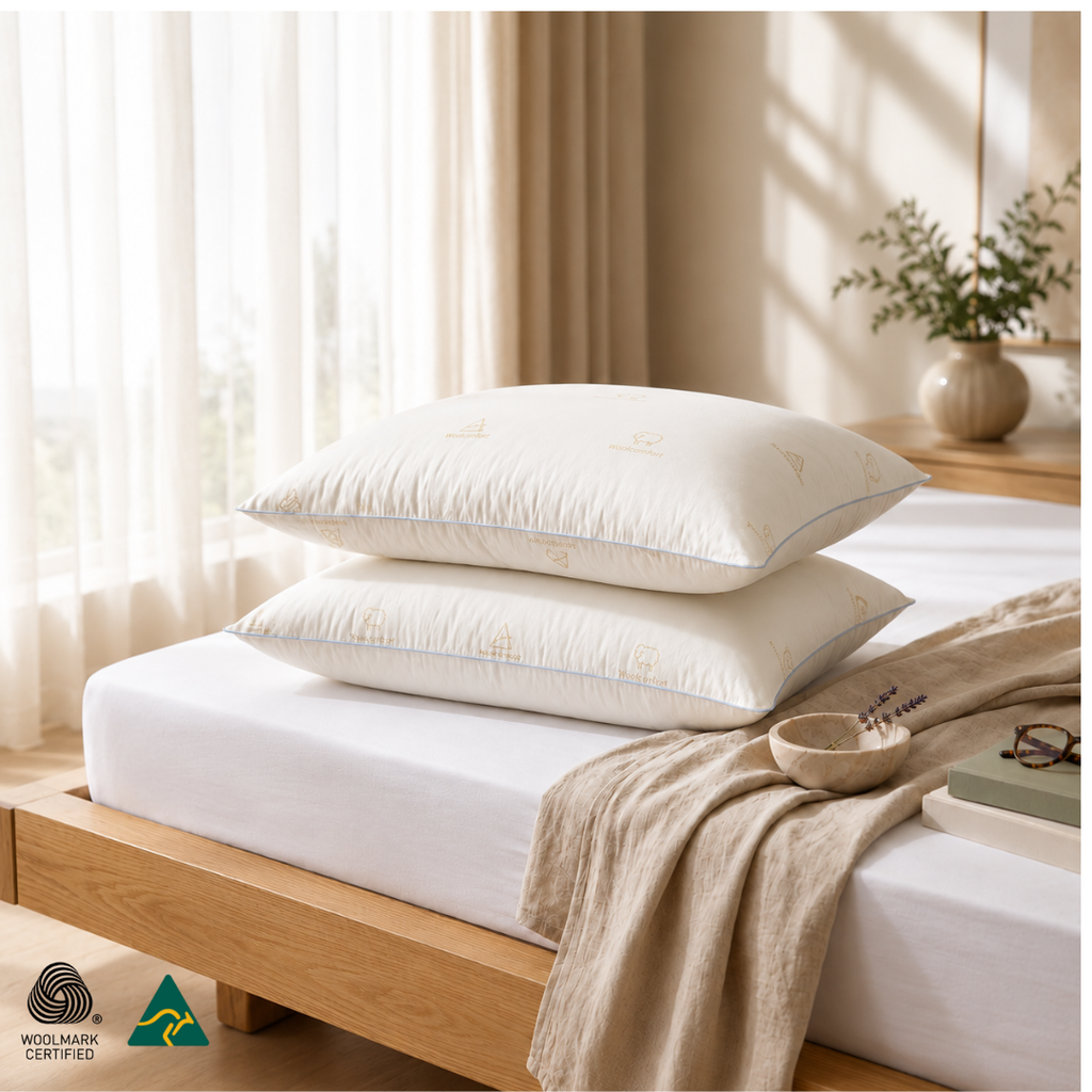 The Aura Wool Cloud Pillow | 100% Australian Wool