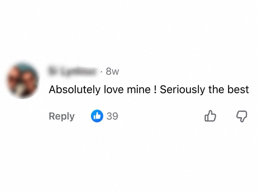 An anonymised Facebook customer comment shared with AussieAura