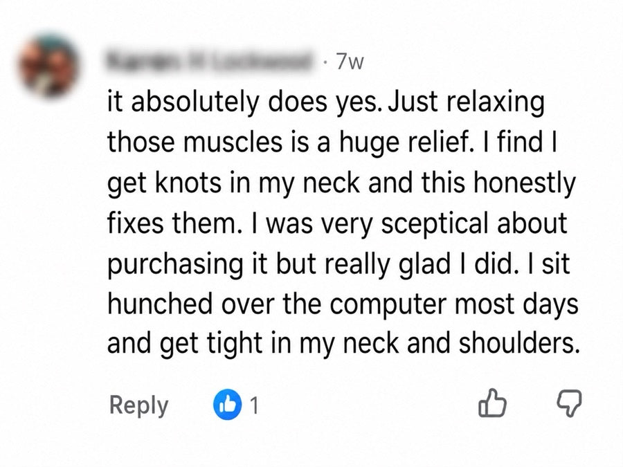 An anonymised Facebook customer comment shared with AussieAura