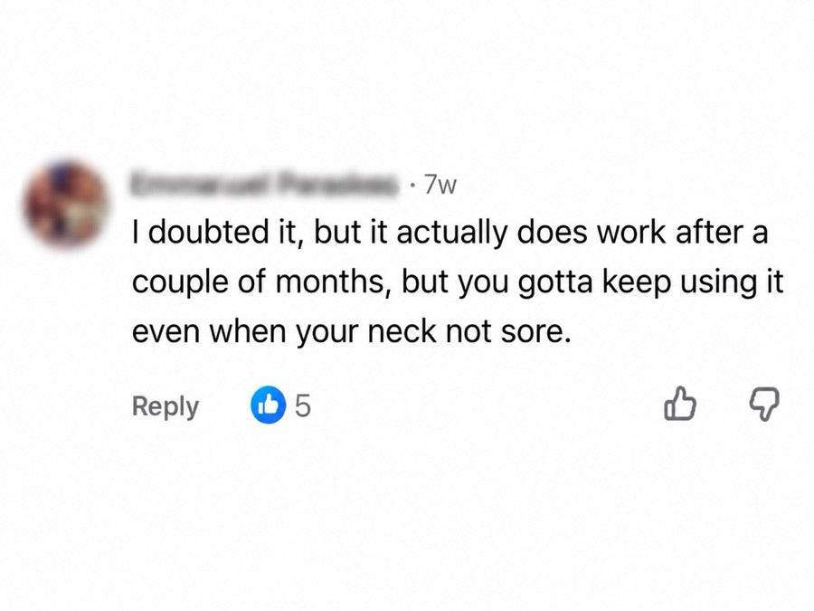 An anonymised Facebook customer comment shared with AussieAura