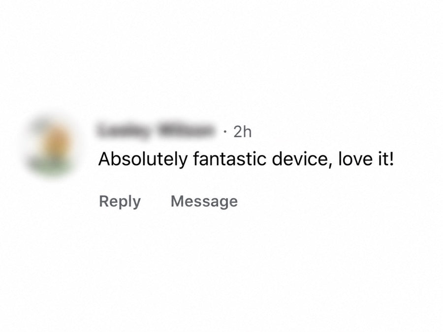 An anonymised Facebook customer comment shared with AussieAura