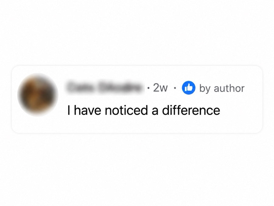 An anonymised Facebook customer comment shared with AussieAura