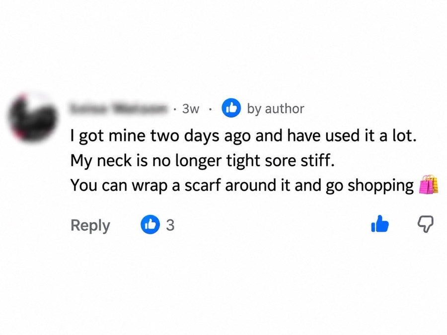 An anonymised Facebook customer comment shared with AussieAura